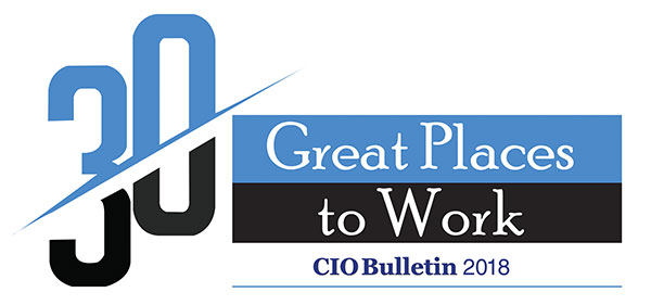 CIO Bulletin 2018 - 30 Great Places to Work logo