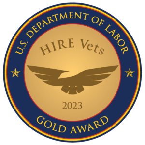 2023 Department of Labor HIRE Vets Gold Award