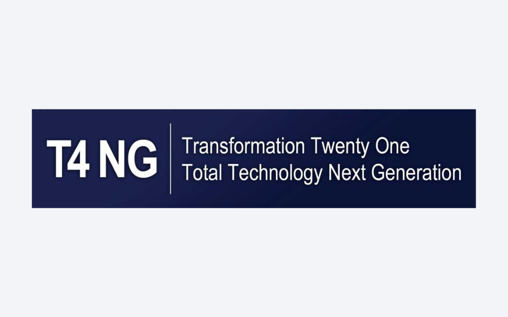 T4NG Transformation Twenty One Total Technology Next Generation logo