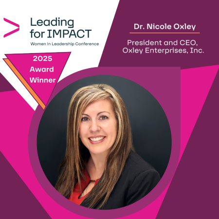 Leading for IMPACT Dr. Nicole Oxley Award Winner